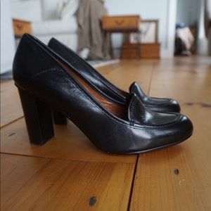 Leather loader heels